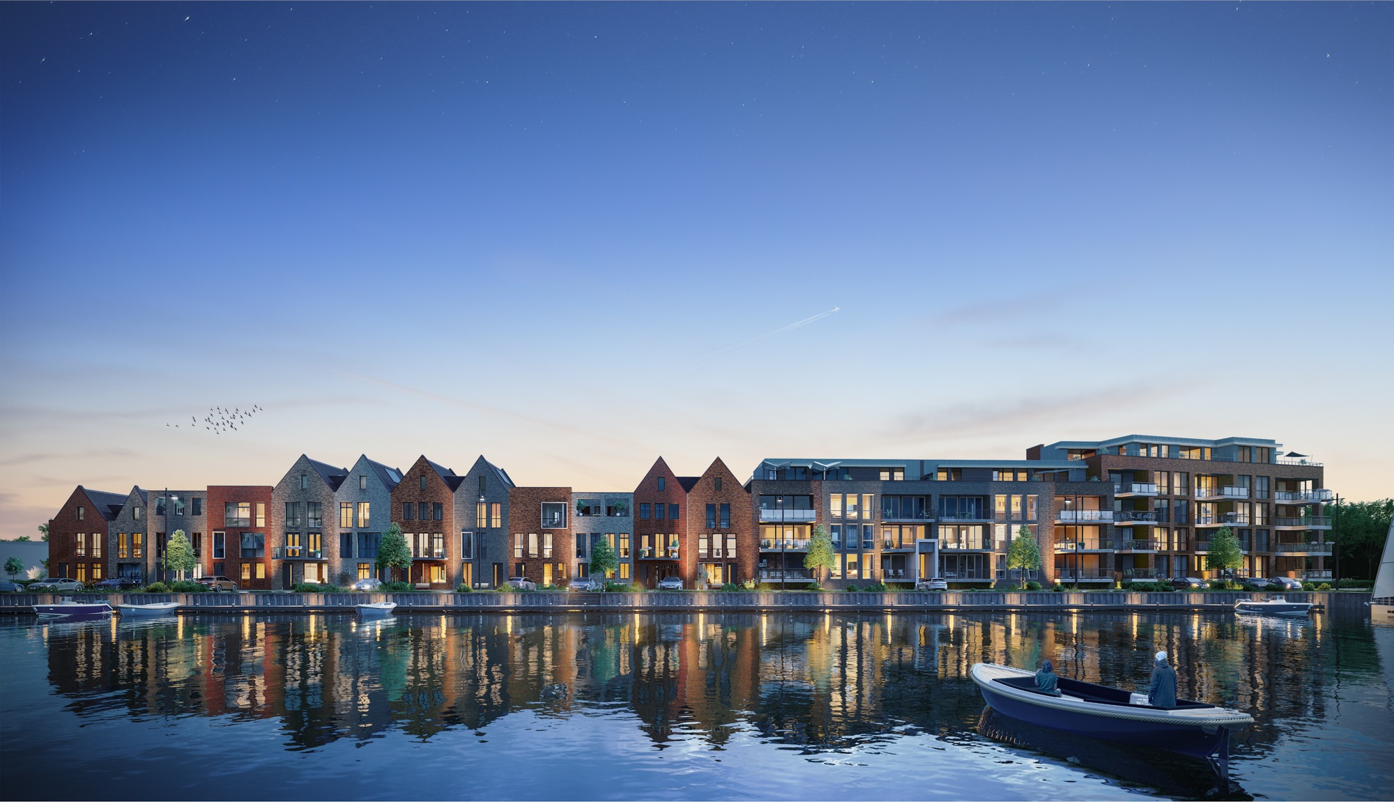 Artist impression Bellevue woningproject