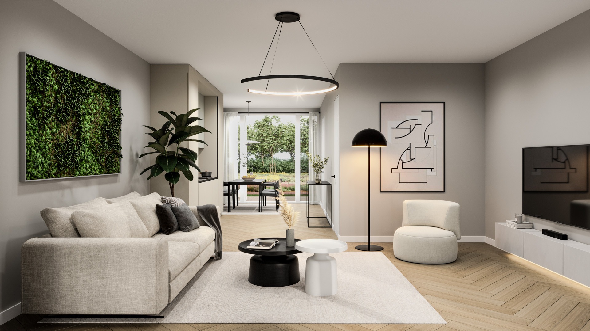 Interieur impressie woonkamer