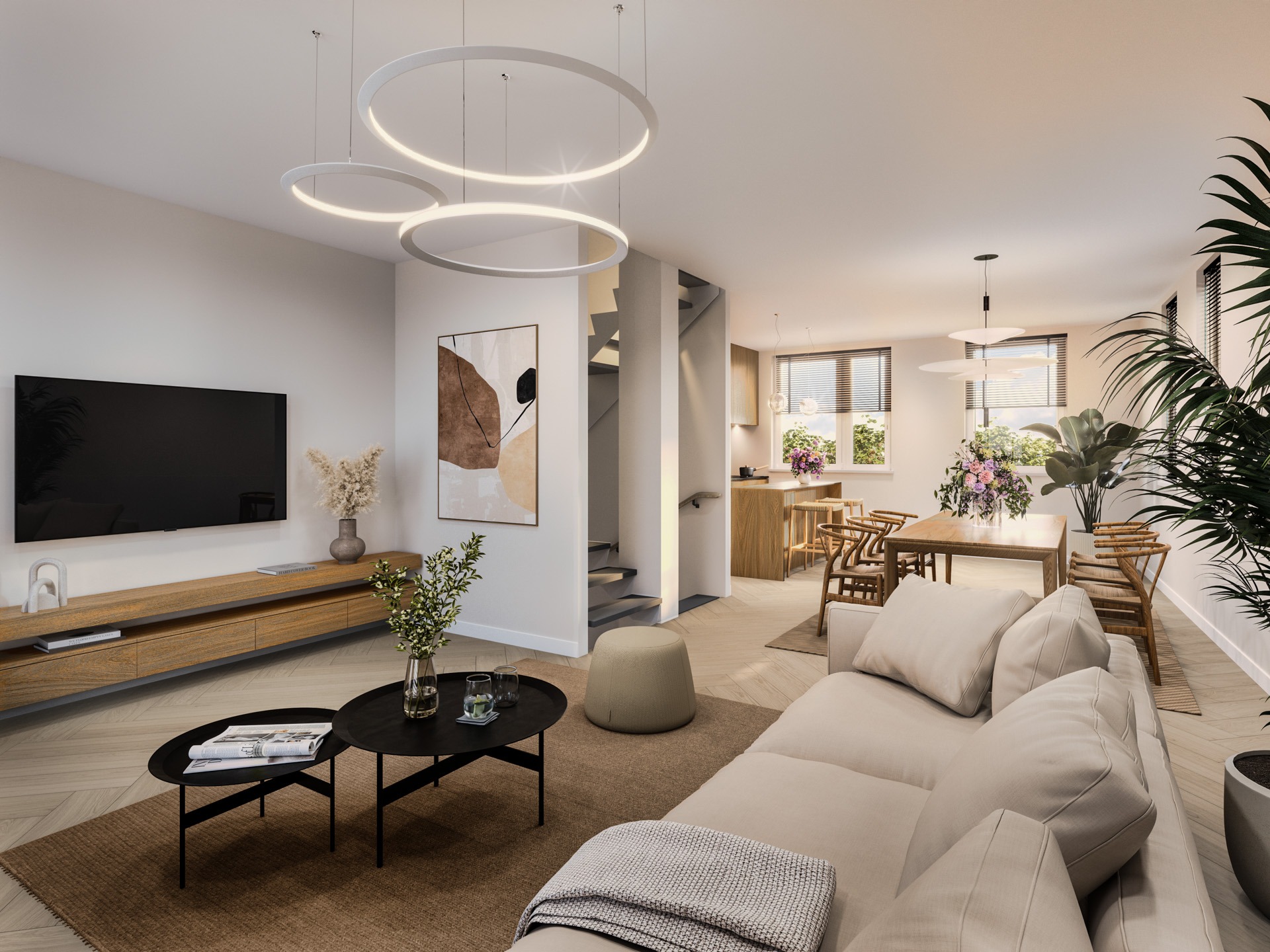 Interieur impressie eetkamer