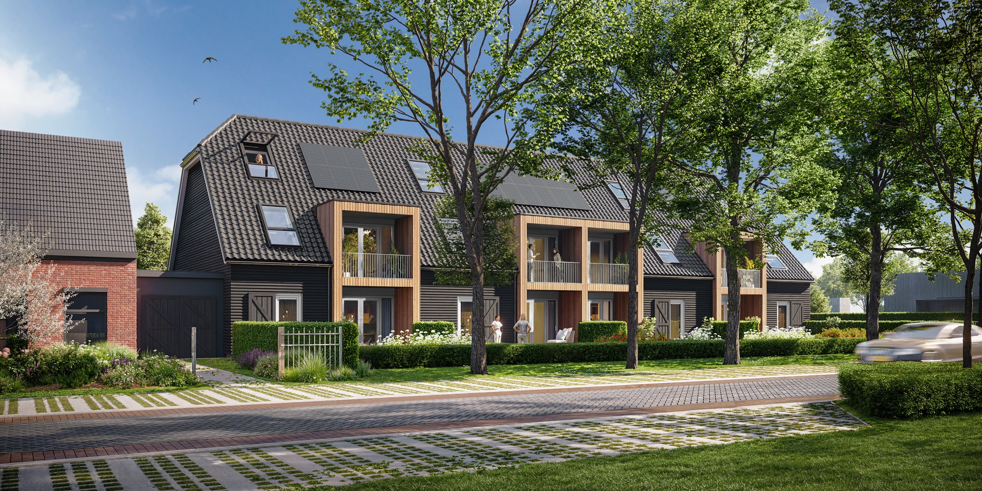 3D visualisatie woningbouw Hof Maalstede Kapelle-Biezelinge