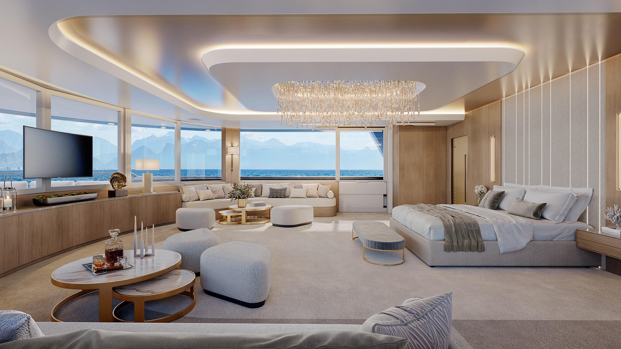 Immersive Yachts owners cabin virtual restyling